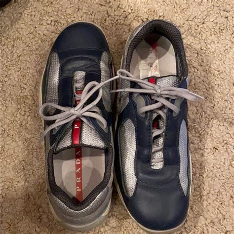 navy blue dirt cheap used prada sneakers|prada sneakers size guide.